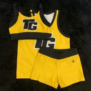 Top Gun Allstars cheer practice Uniform
